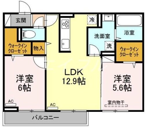 エクセルの物件間取画像